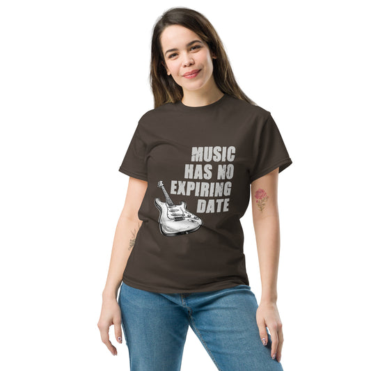 Music has no expiring date Unisex classic tee