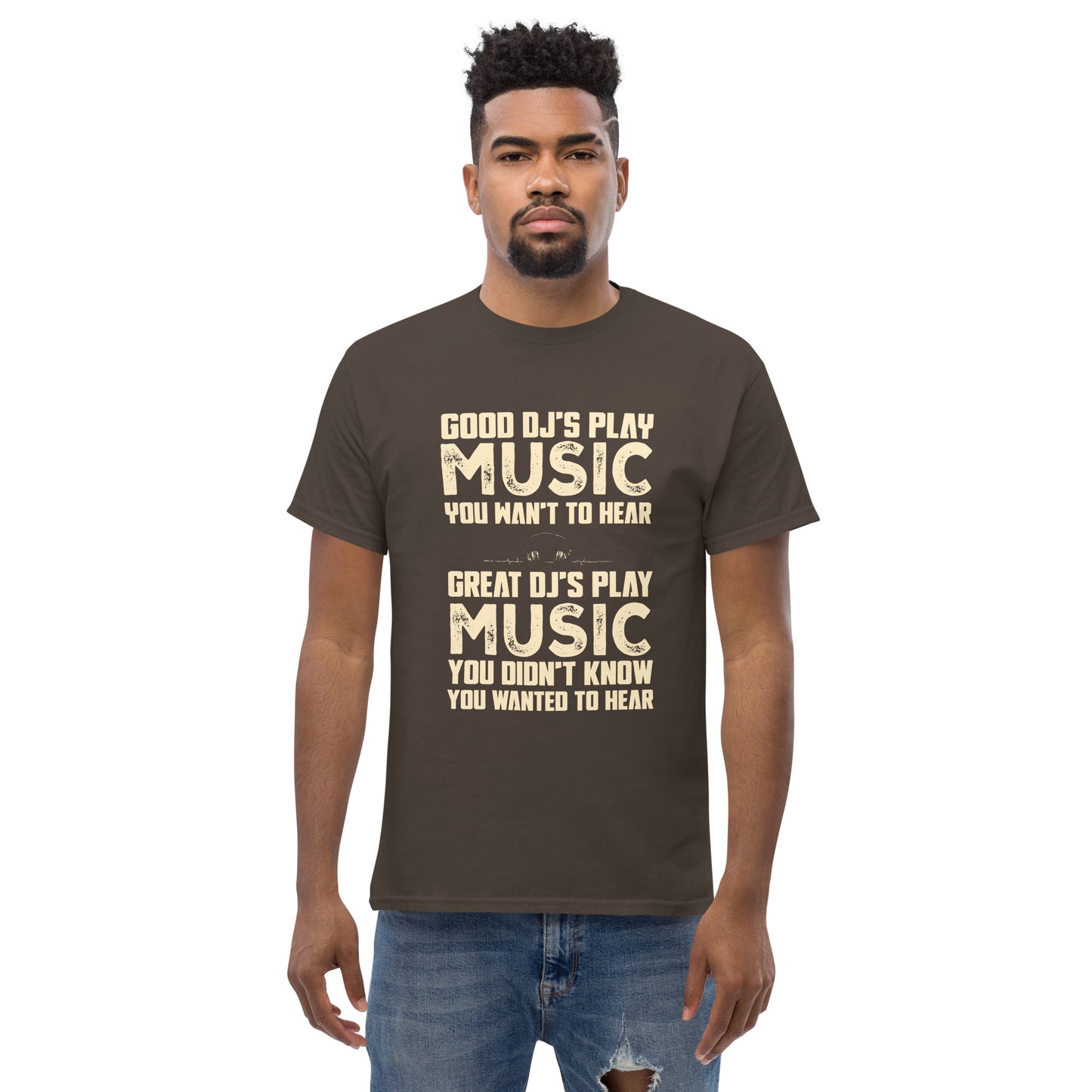 Good djs and Great djs Unisex classic tee