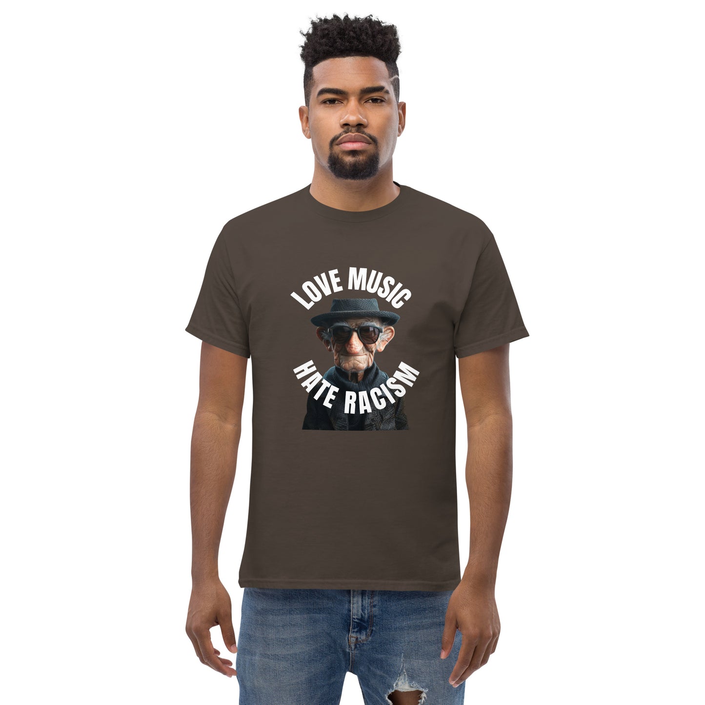 Love Music Hate Racism Unisex classic tee