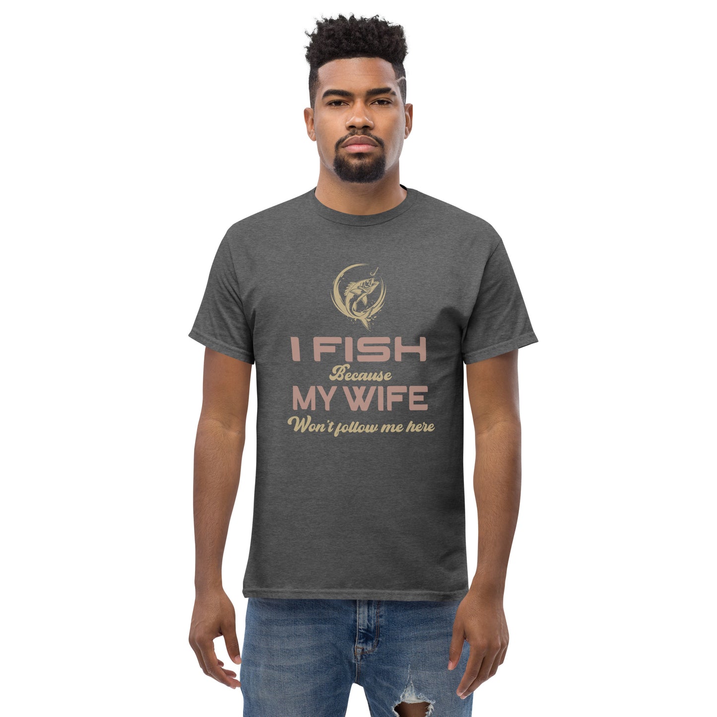 I go fishing Unisex classic tee