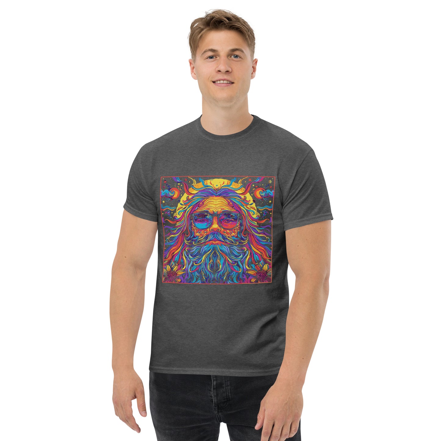 Hippie in square Unisex classic tee