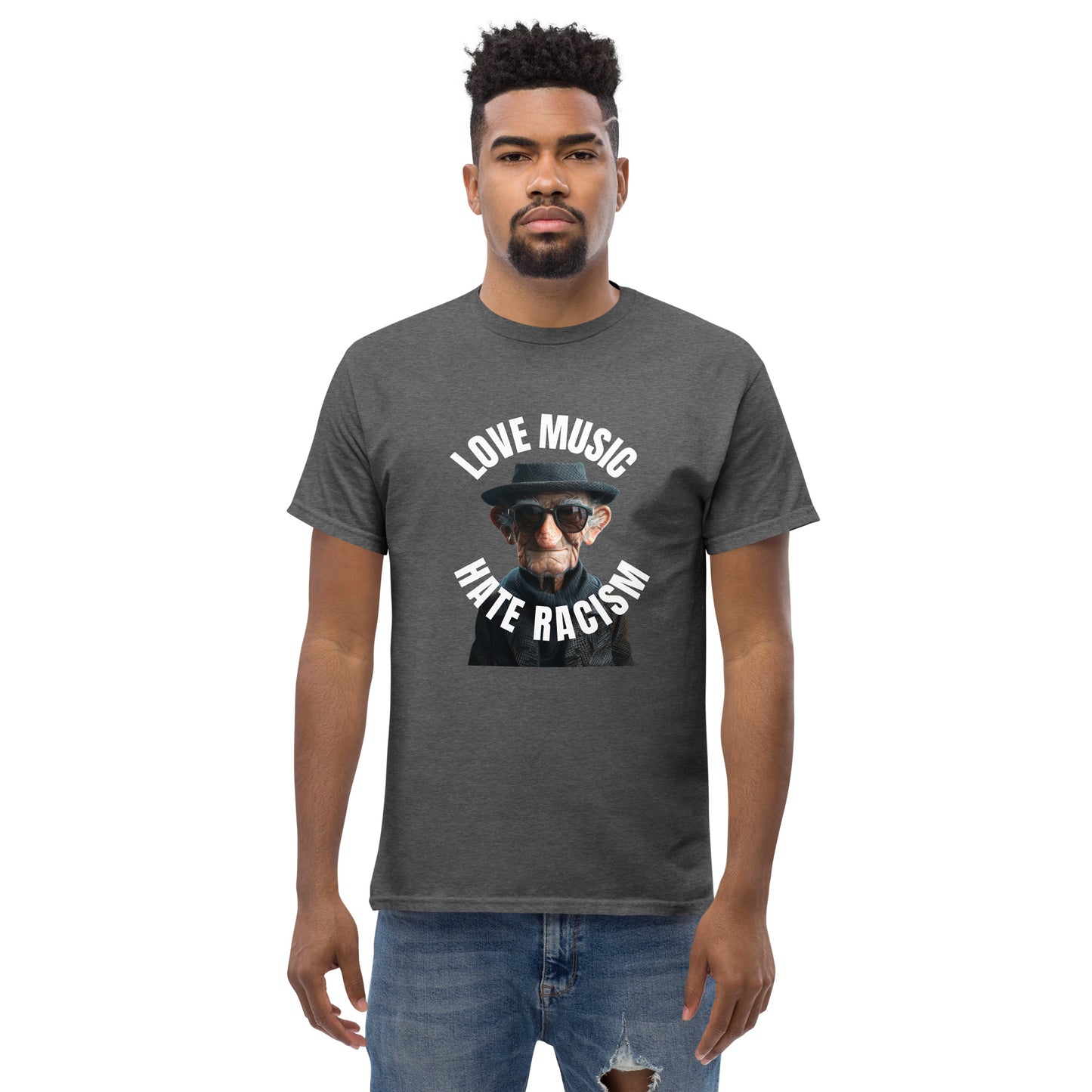 Love Music Hate Racism Unisex classic tee