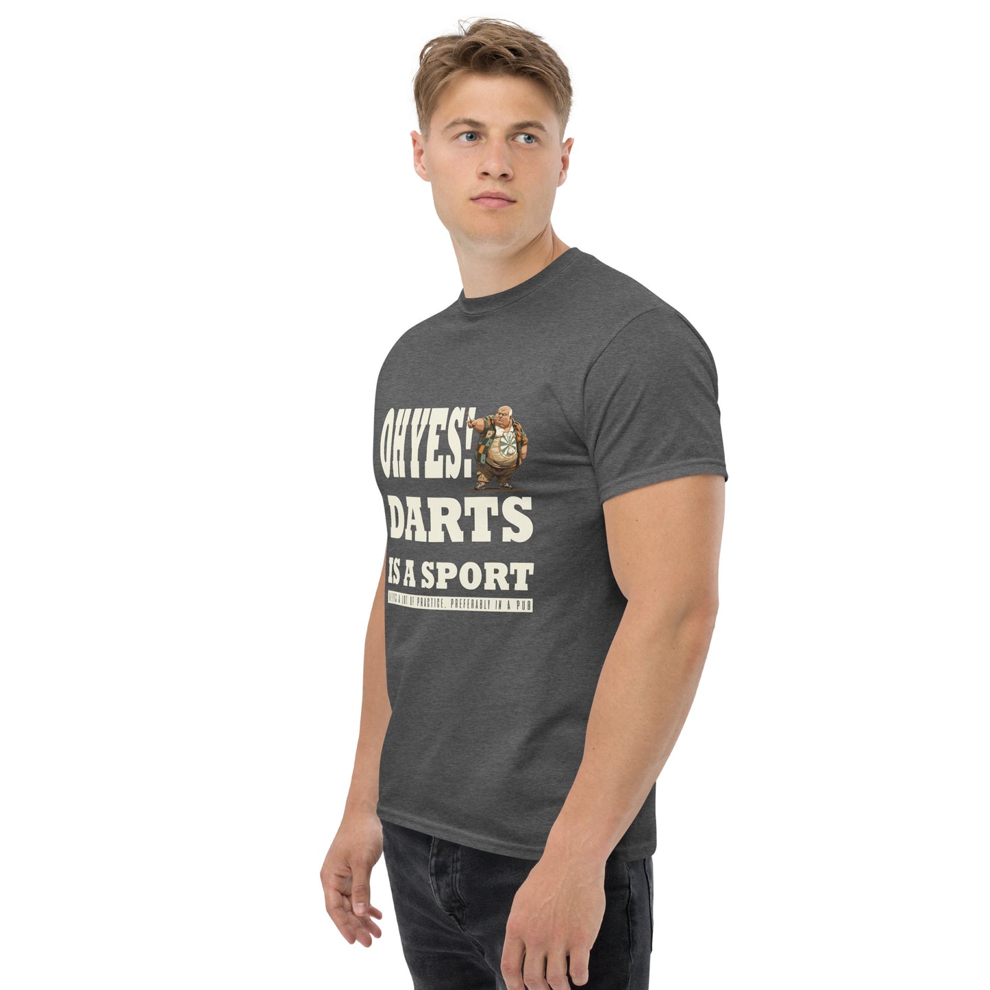 oh yes darts is a sport Unisex classic tee