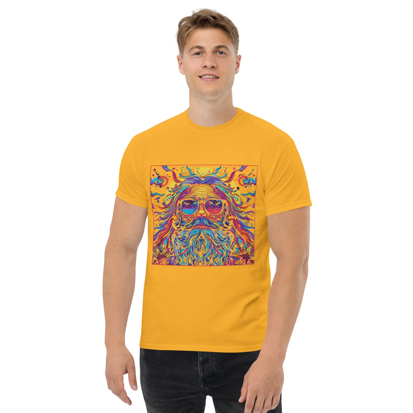 Hippie in square Unisex classic tee