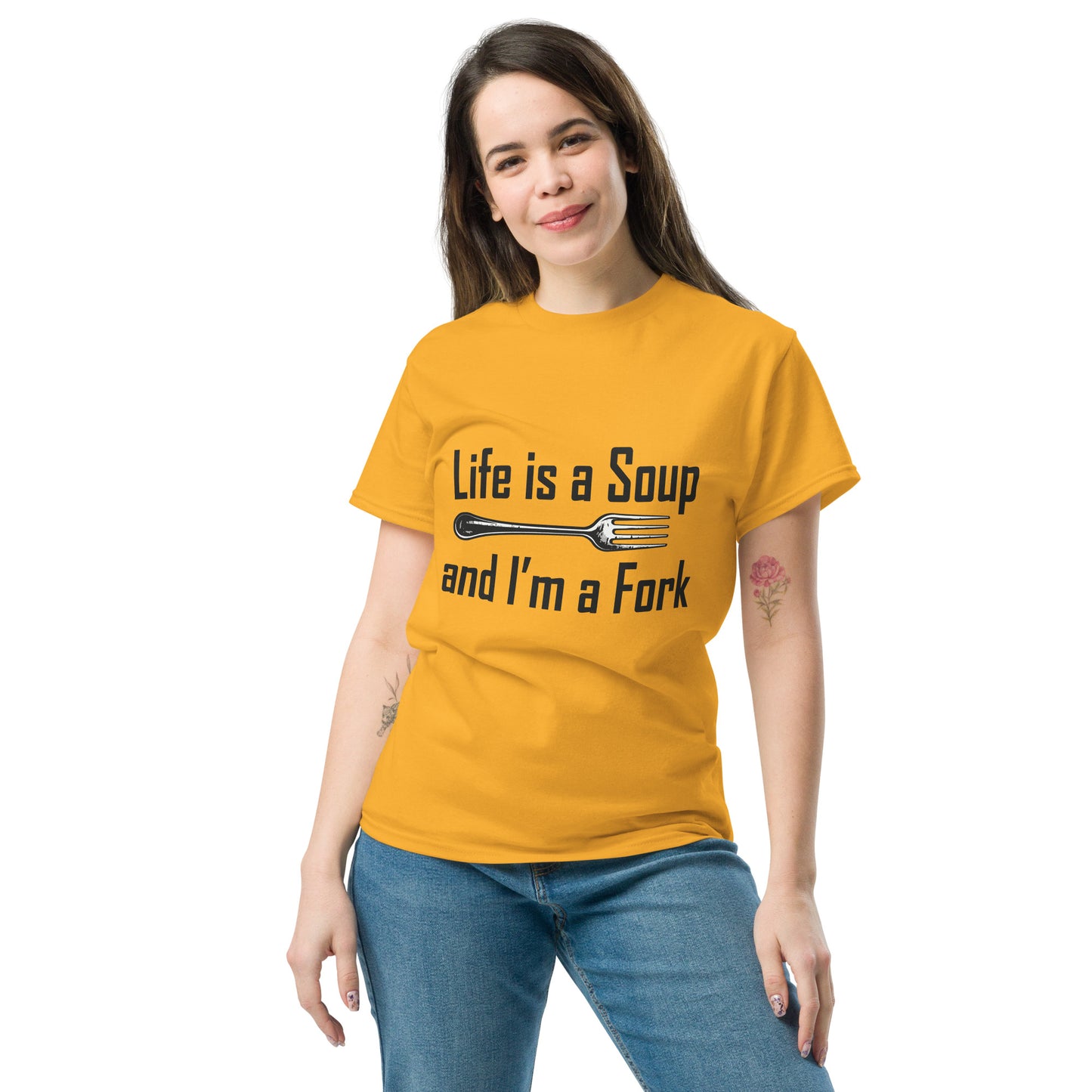 life is a soup Unisex classic tee