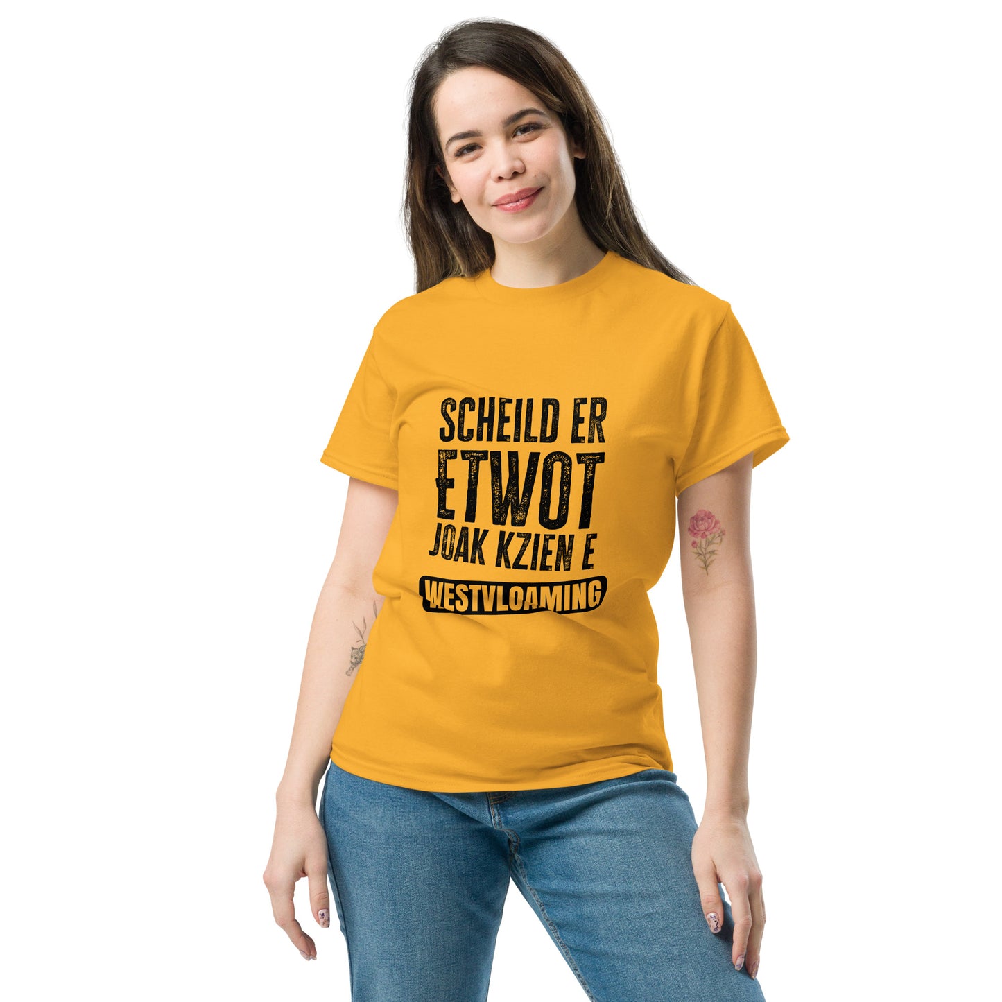 Scheild er etwot Westvloaming Unisex classic tee