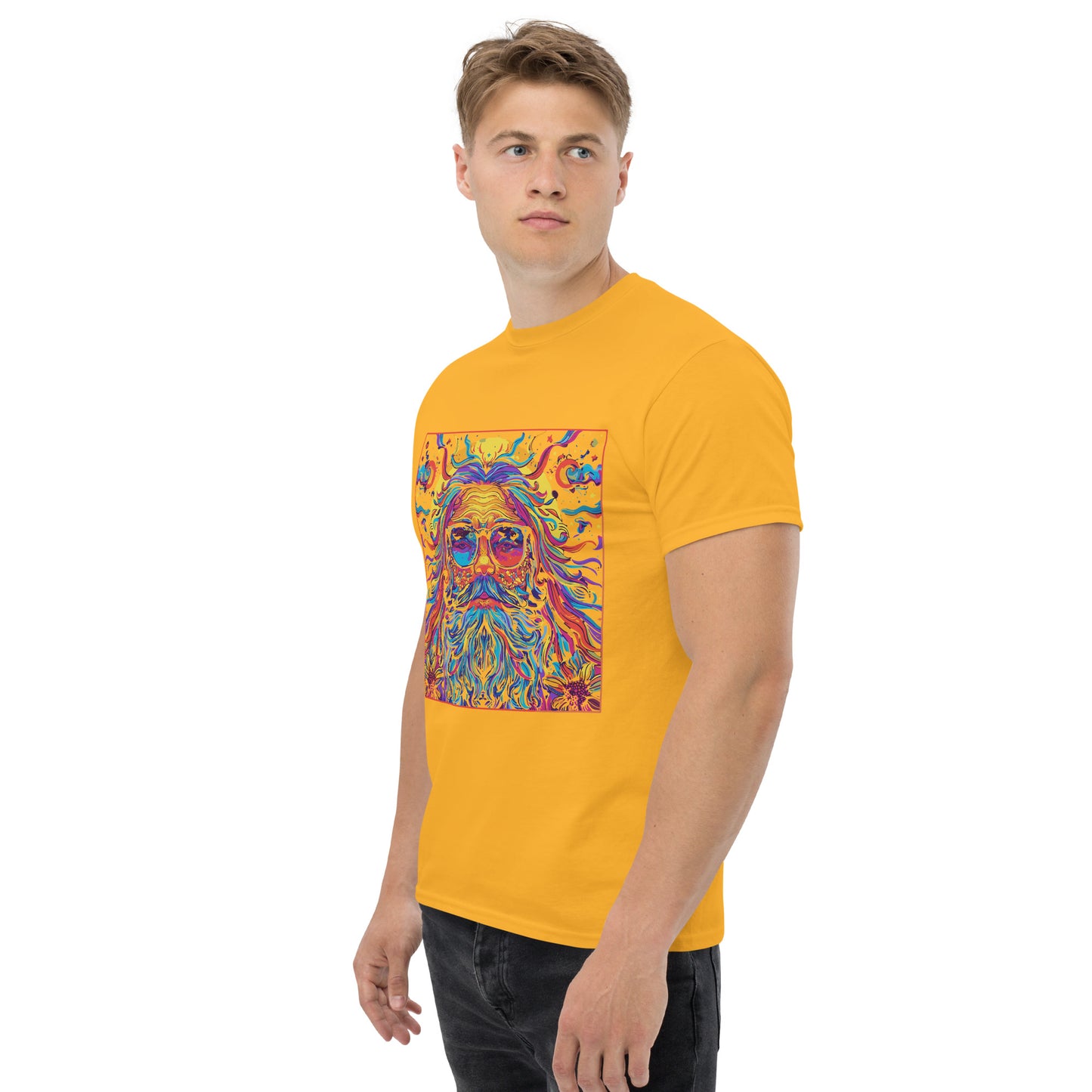 Hippie in square Unisex classic tee