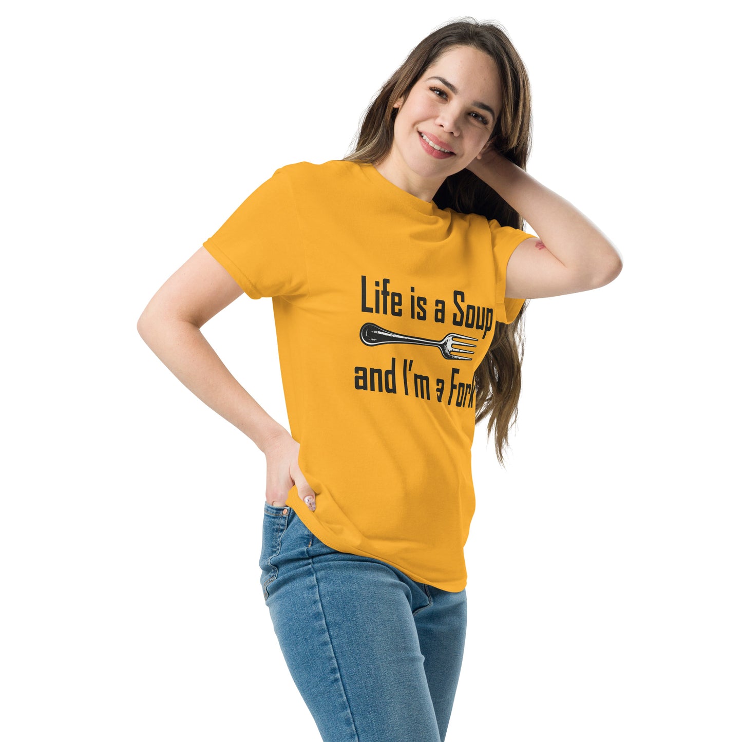 life is a soup Unisex classic tee