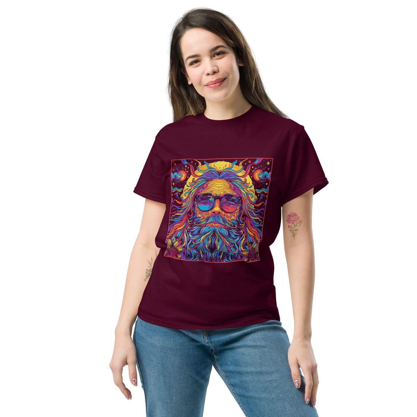 Hippie in square Unisex classic tee