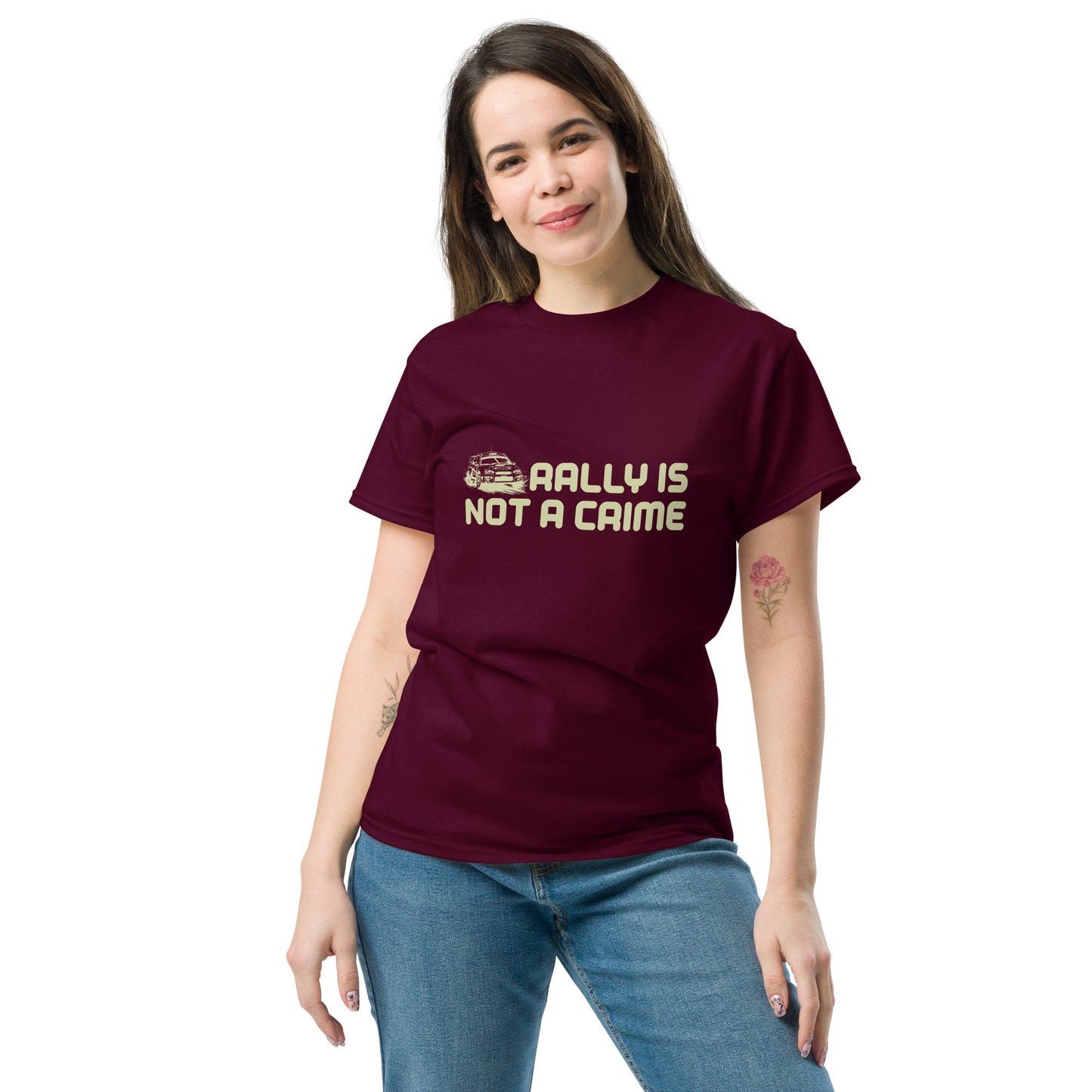 Rally is not a crime Unisex classic tee