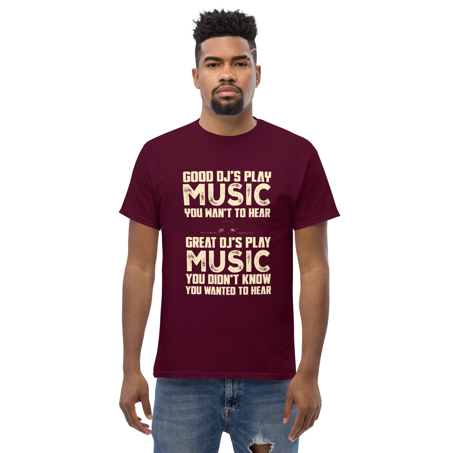 Good djs and Great djs Unisex classic tee