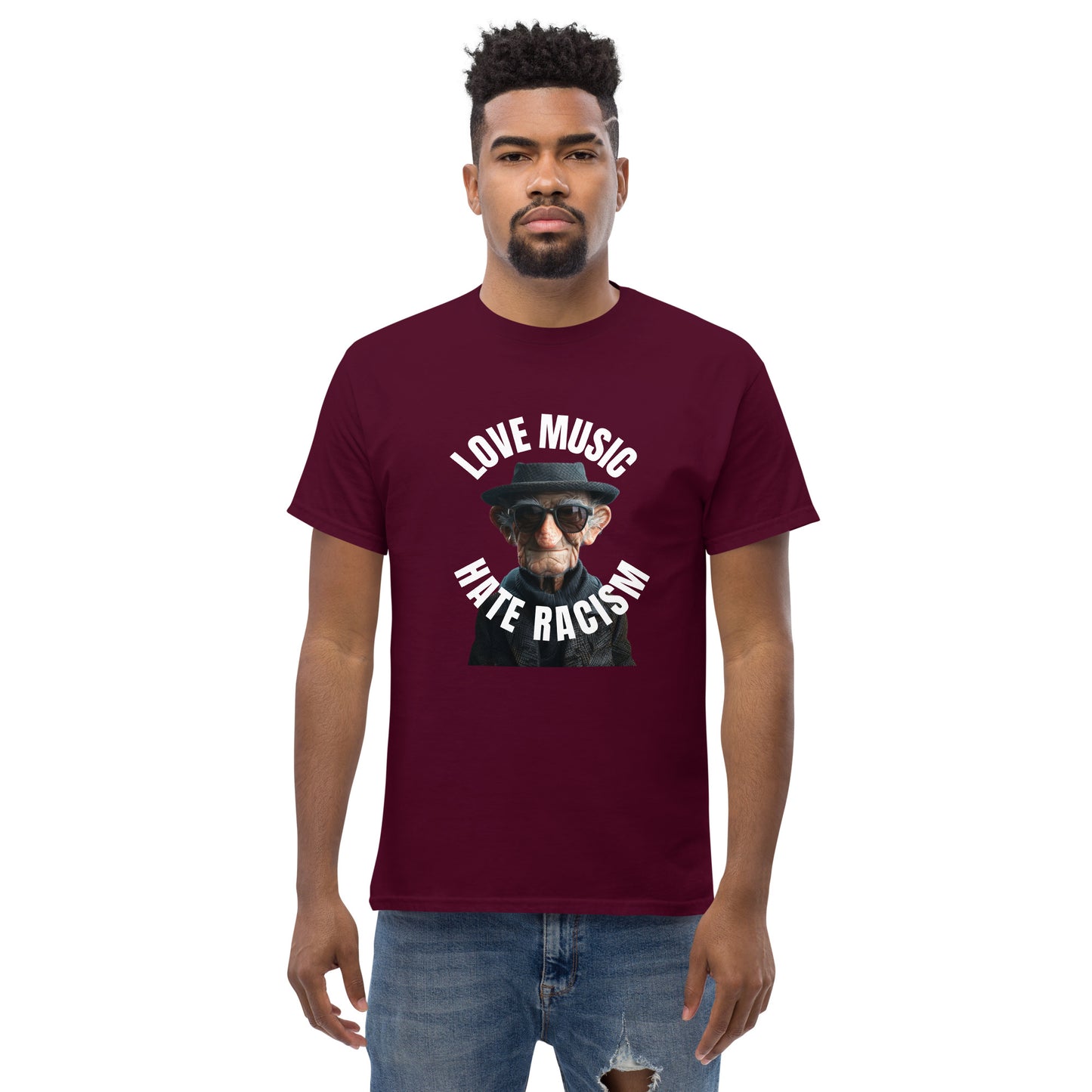 Love Music Hate Racism Unisex classic tee