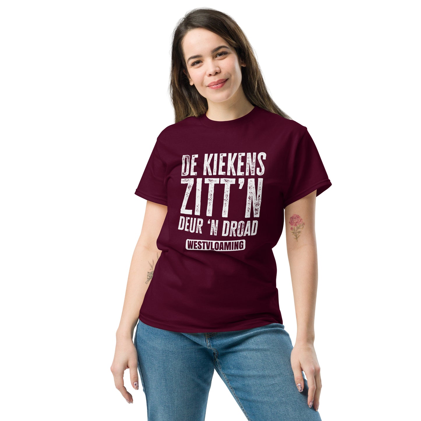 Kiekens tegen draad Unisex classic tee