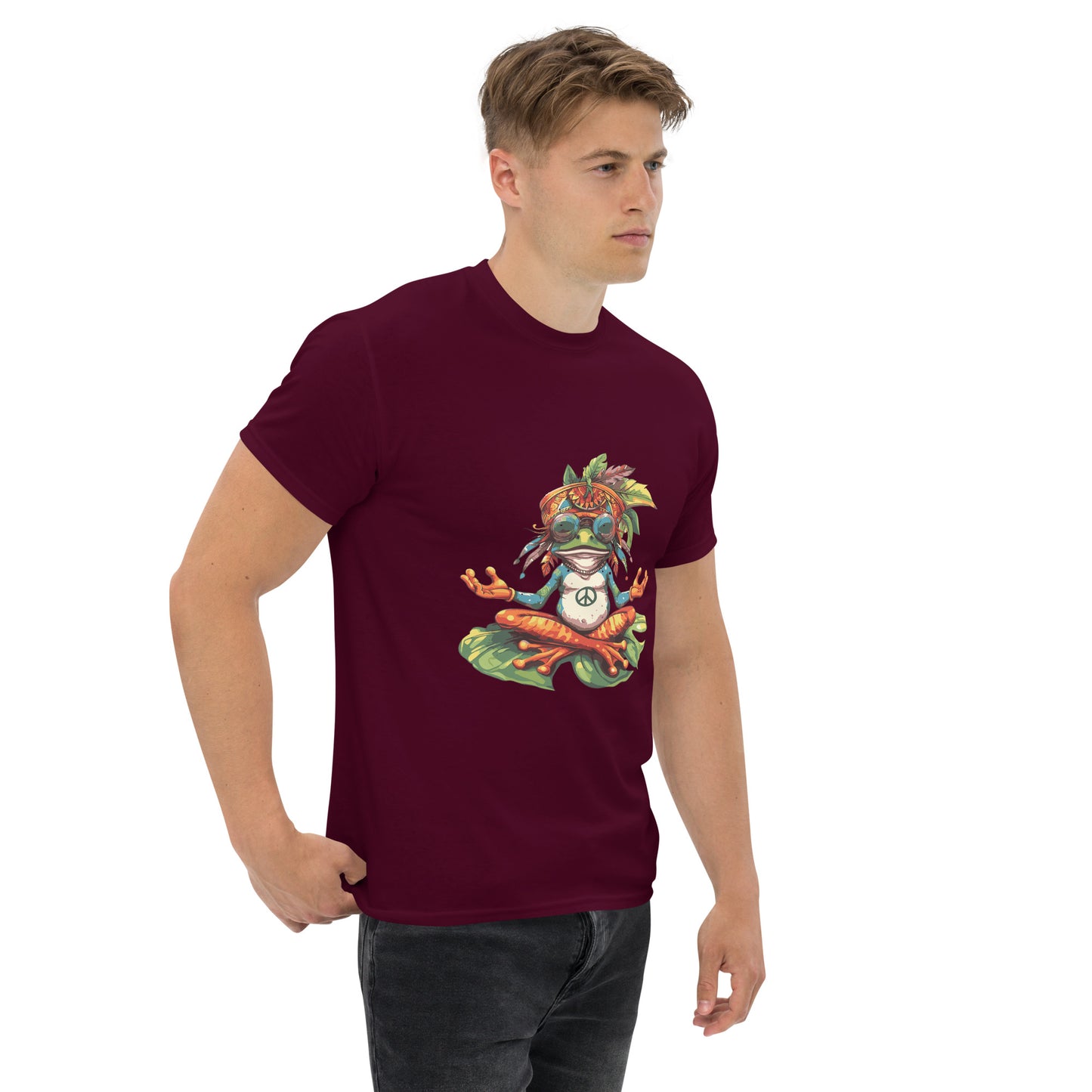 hippie frog Unisex classic tee