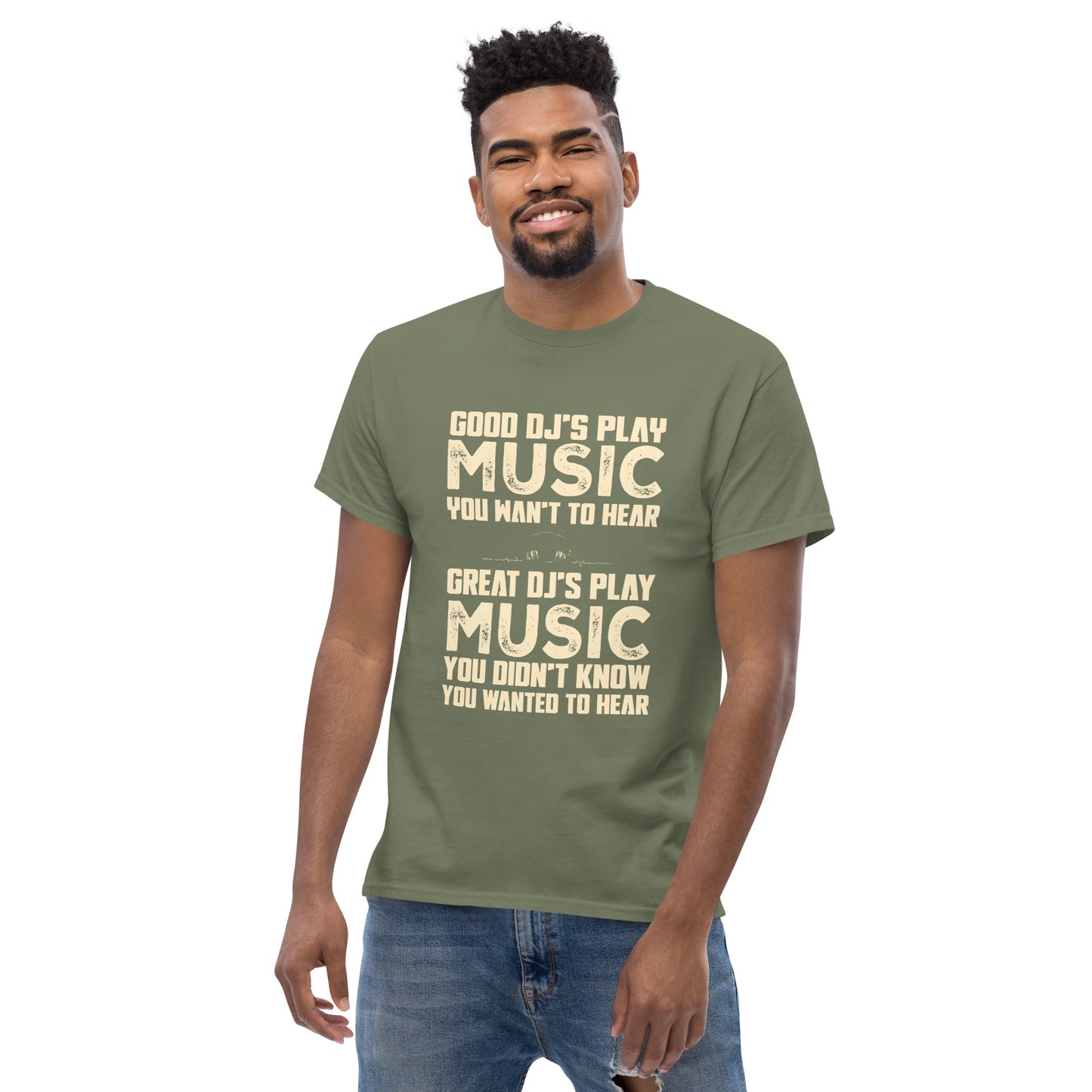 Good djs and Great djs Unisex classic tee