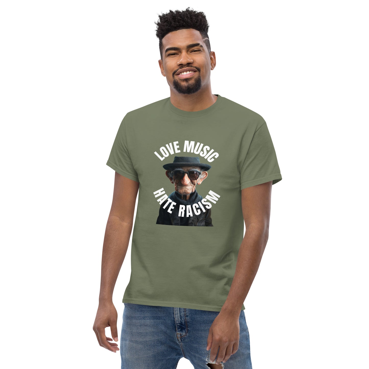 Love Music Hate Racism Unisex classic tee