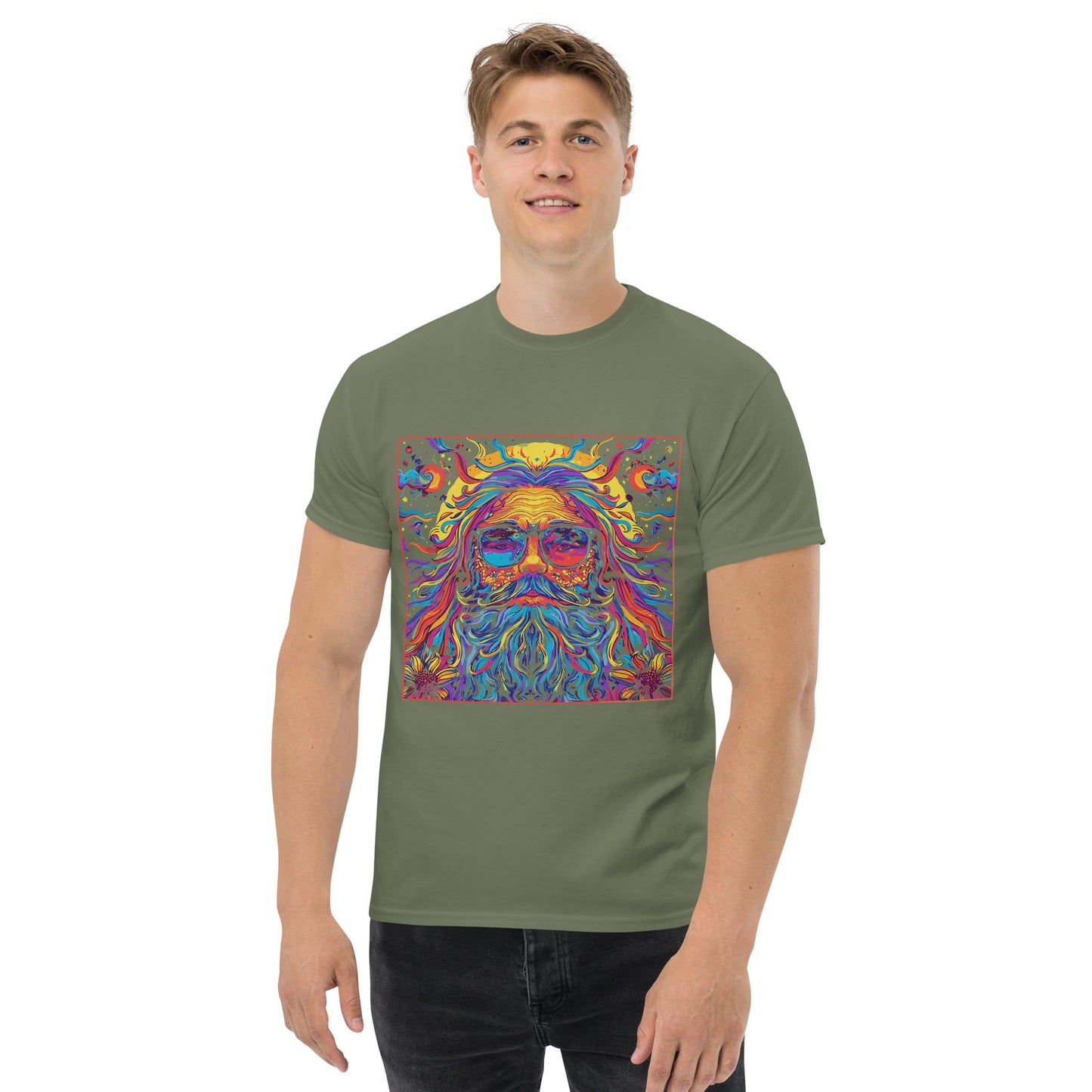 Hippie in square Unisex classic tee