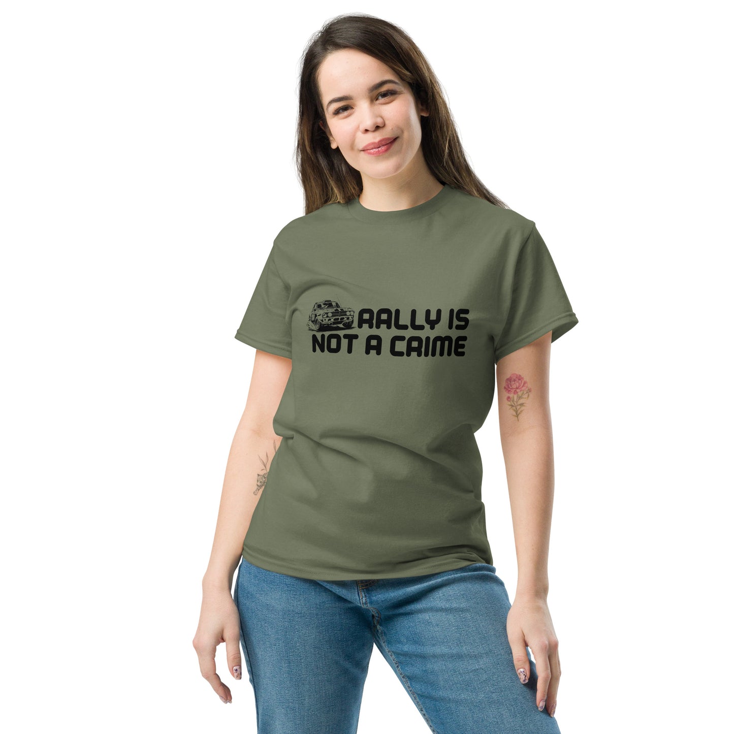 Rally is not a crime Unisex classic tee