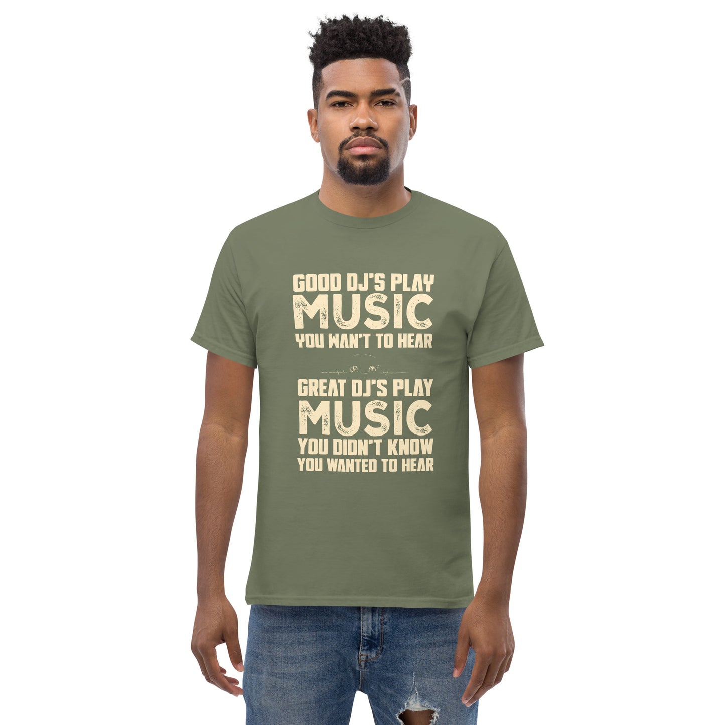 Good djs and Great djs Unisex classic tee