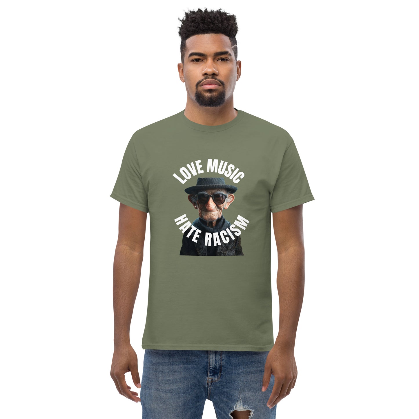 Love Music Hate Racism Unisex classic tee