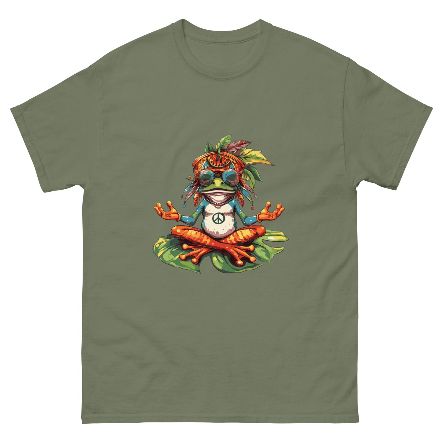 hippie frog Unisex classic tee