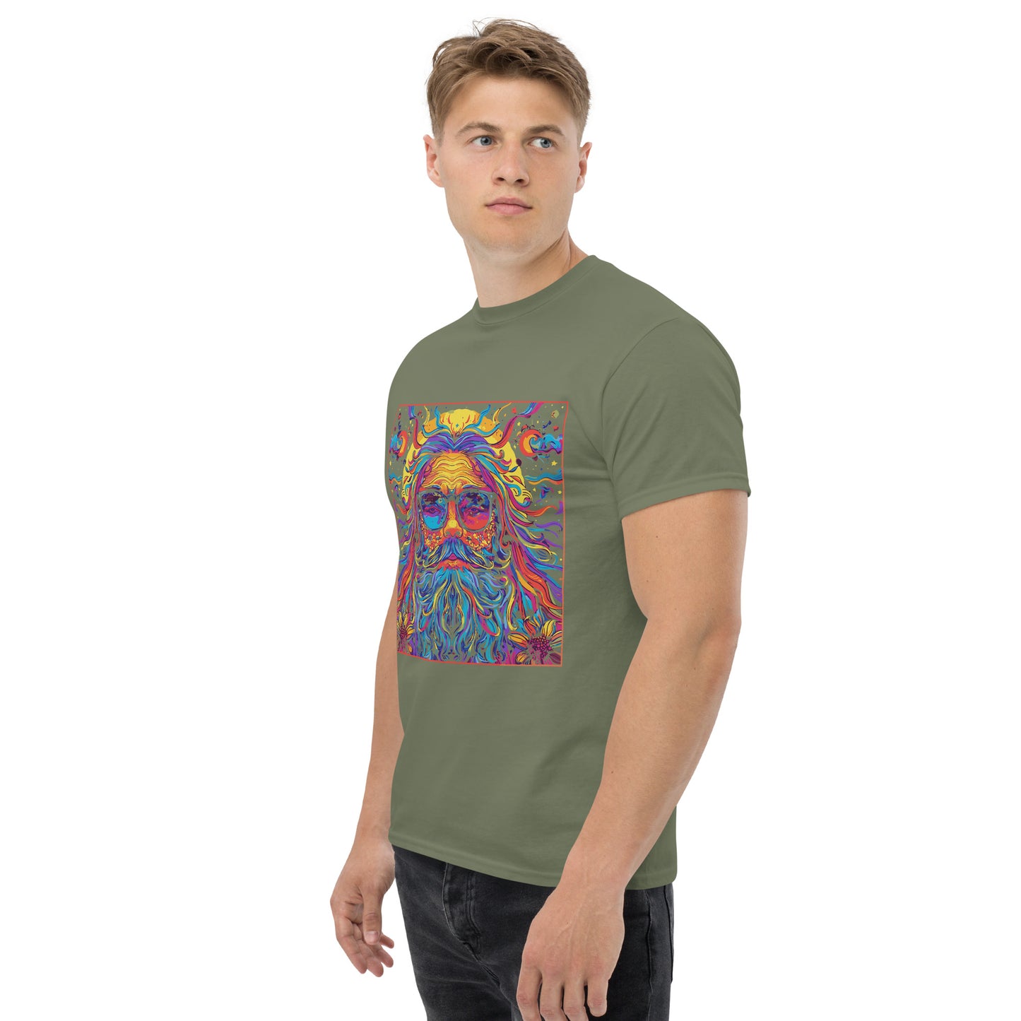 Hippie in square Unisex classic tee