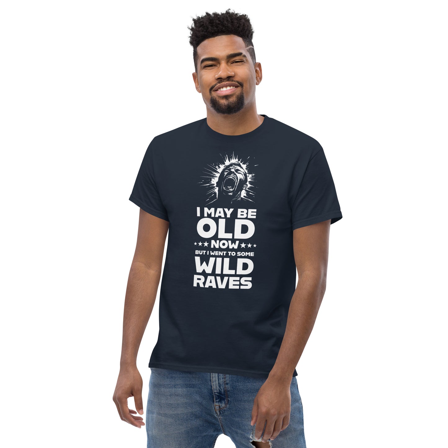 i may be old Unisex classic tee