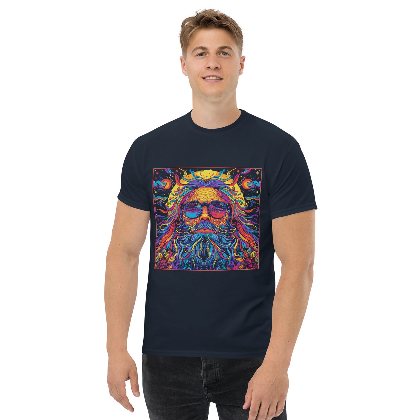 Hippie in square Unisex classic tee