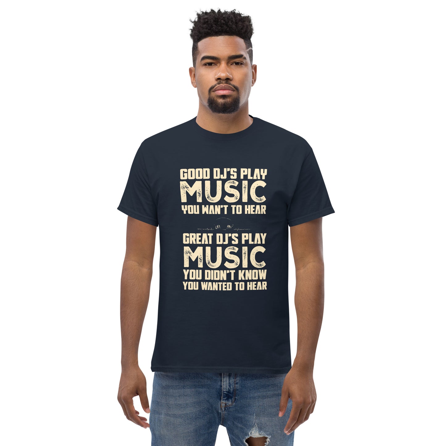 Good djs and Great djs Unisex classic tee