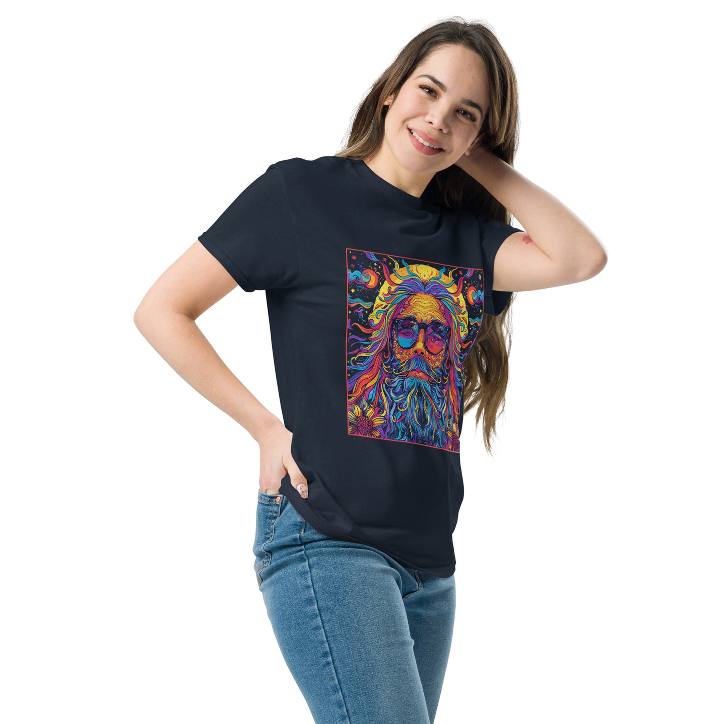 Hippie in square Unisex classic tee