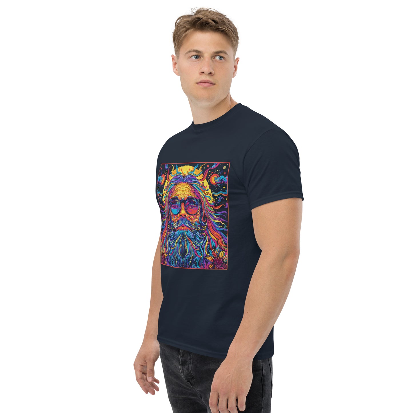 Hippie in square Unisex classic tee