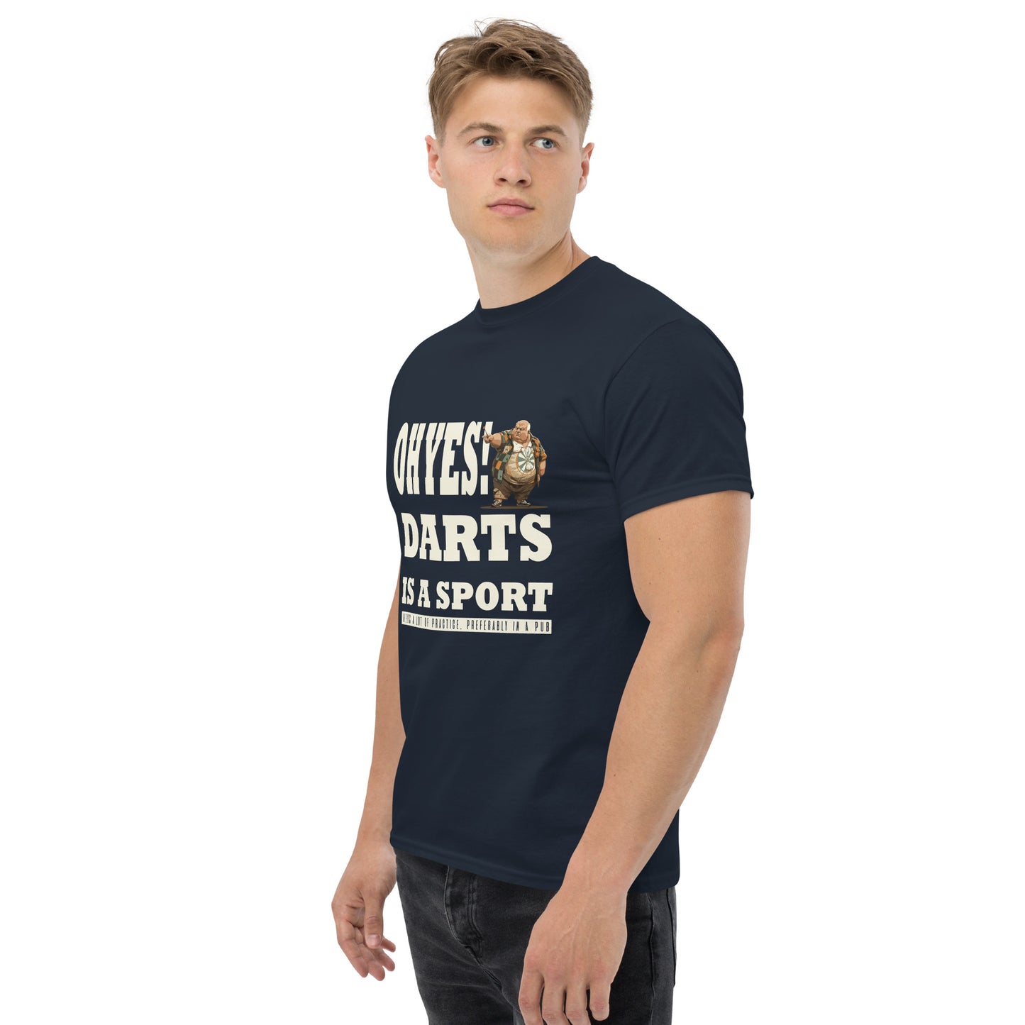 oh yes darts is a sport Unisex classic tee