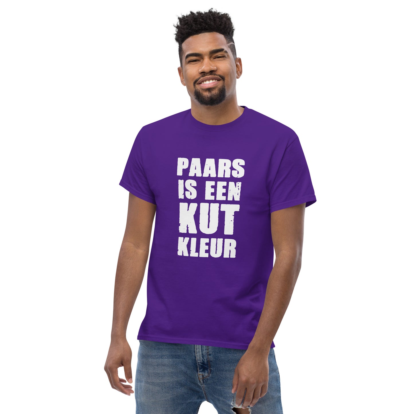 paars is een Kut kleur Unisex classic tee