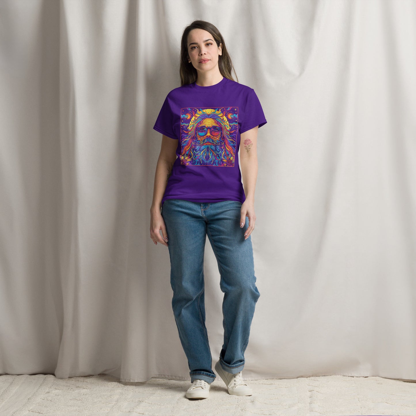 Hippie in square Unisex classic tee