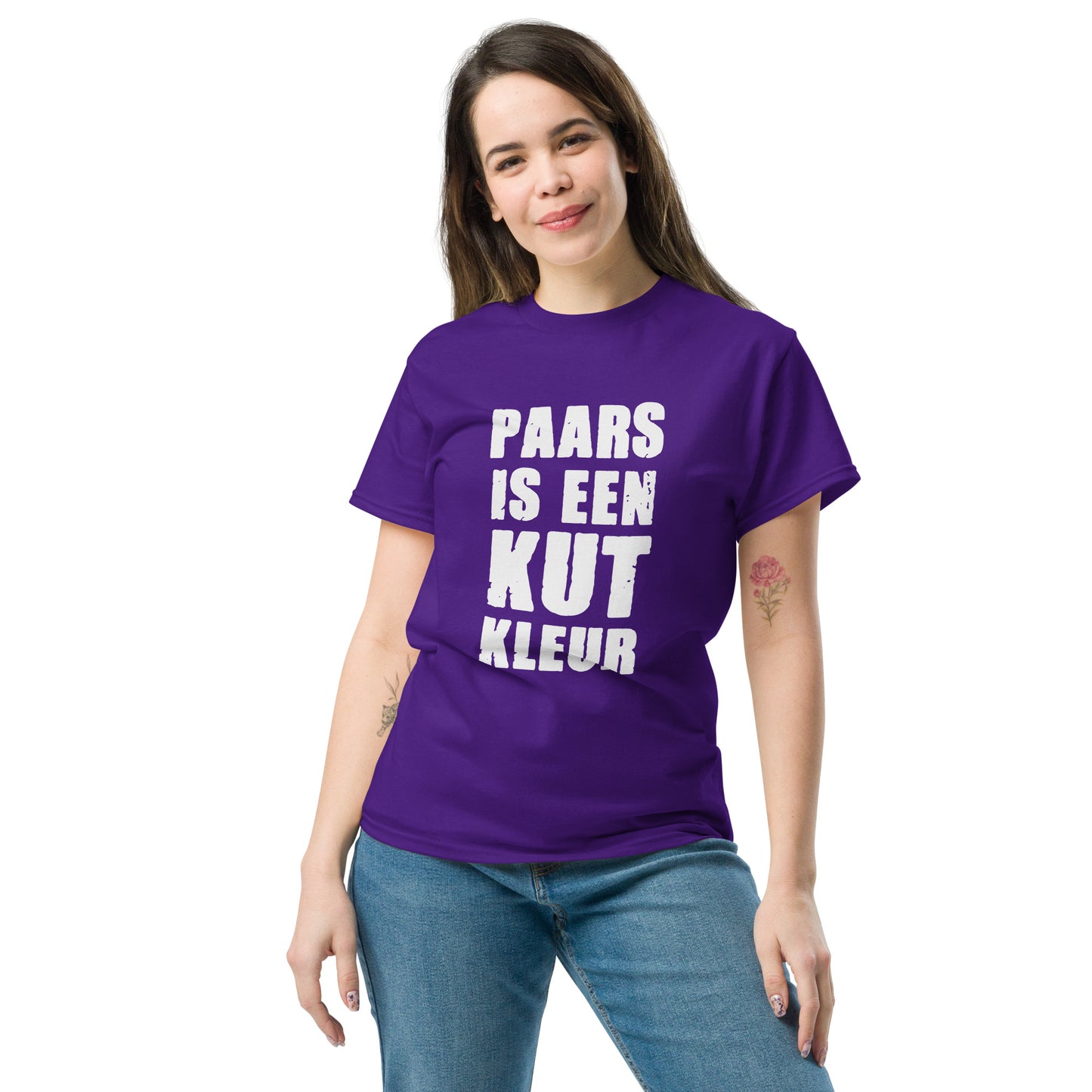 paars is een Kut kleur Unisex classic tee