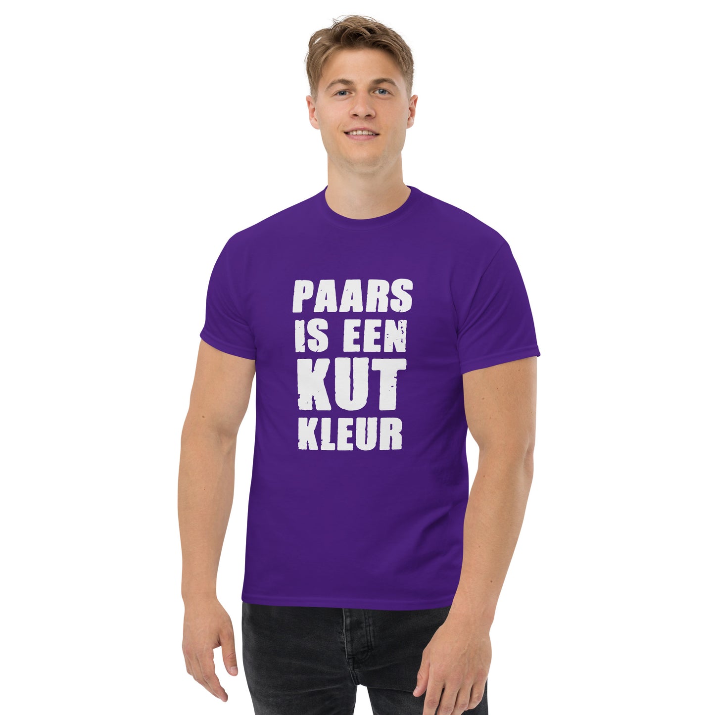 paars is een Kut kleur Unisex classic tee