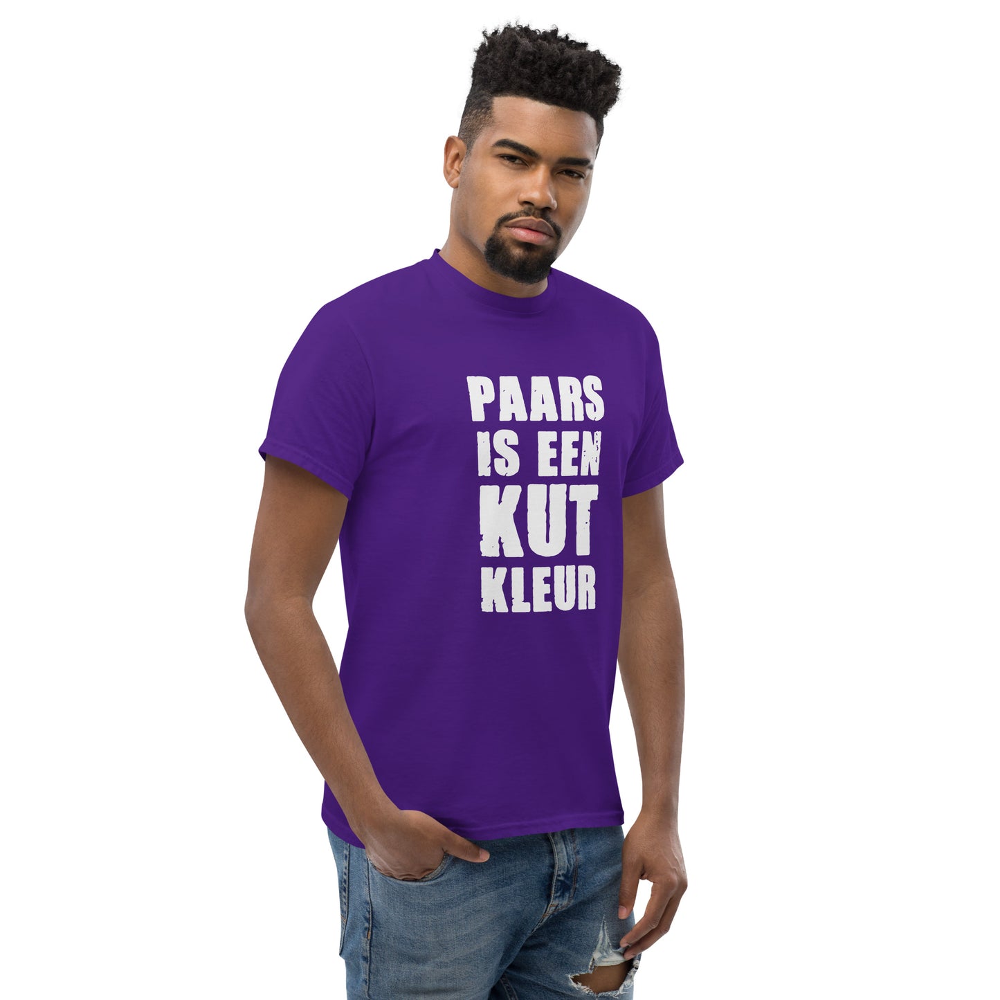 paars is een Kut kleur Unisex classic tee