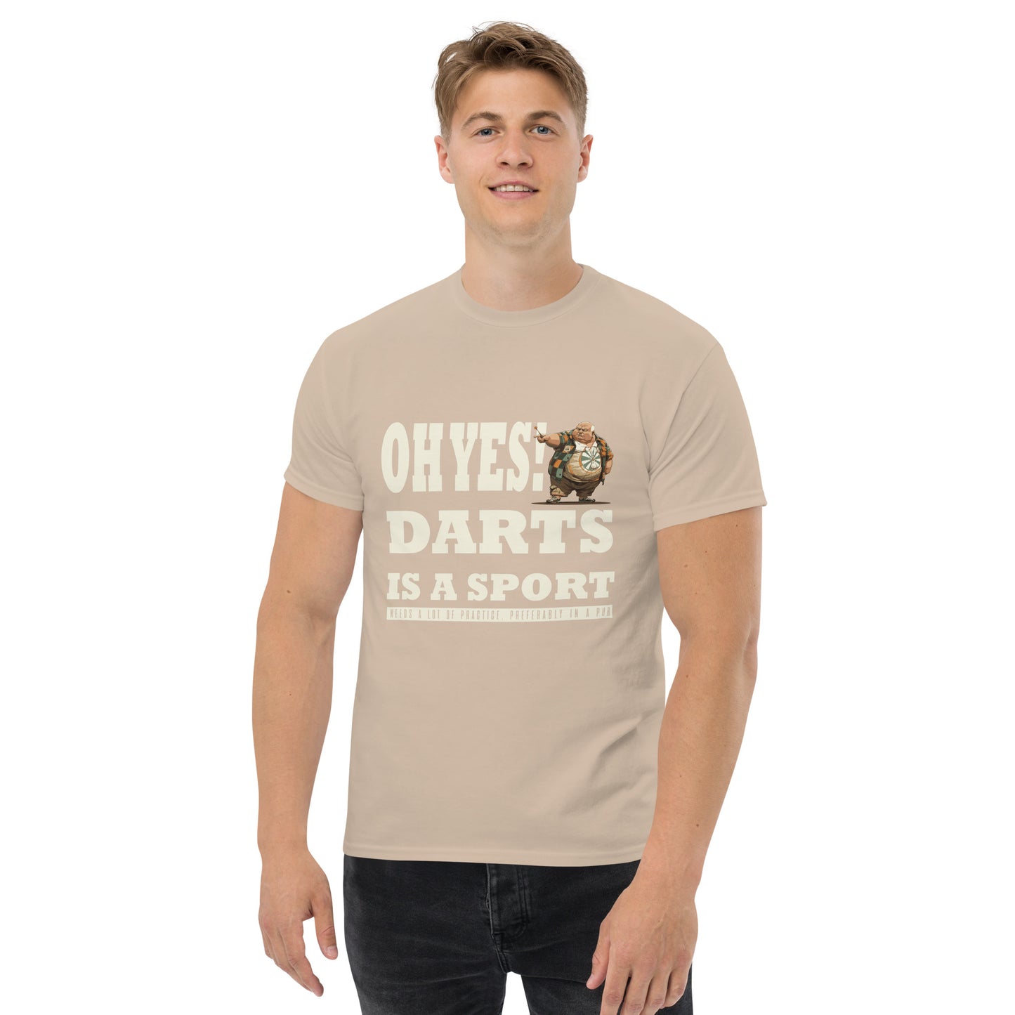 oh yes darts is a sport Unisex classic tee