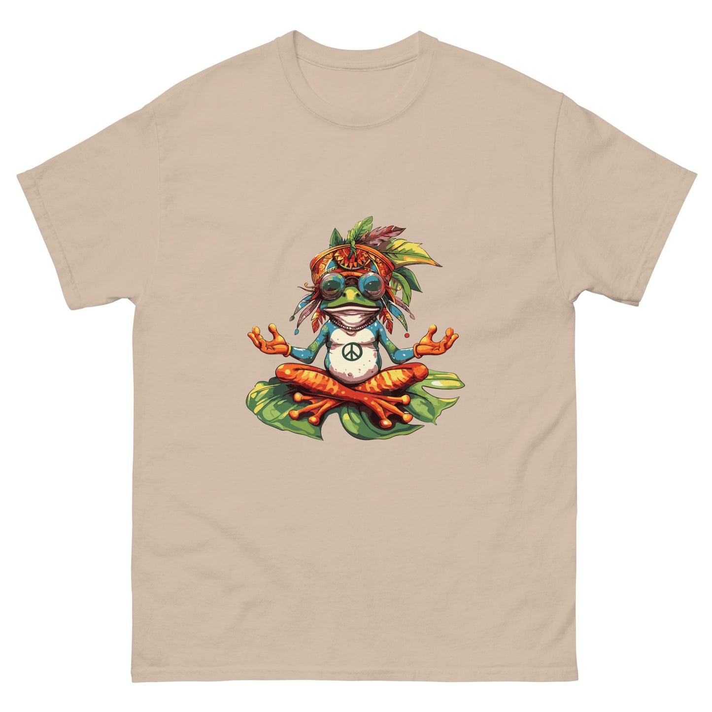 hippie frog Unisex classic tee