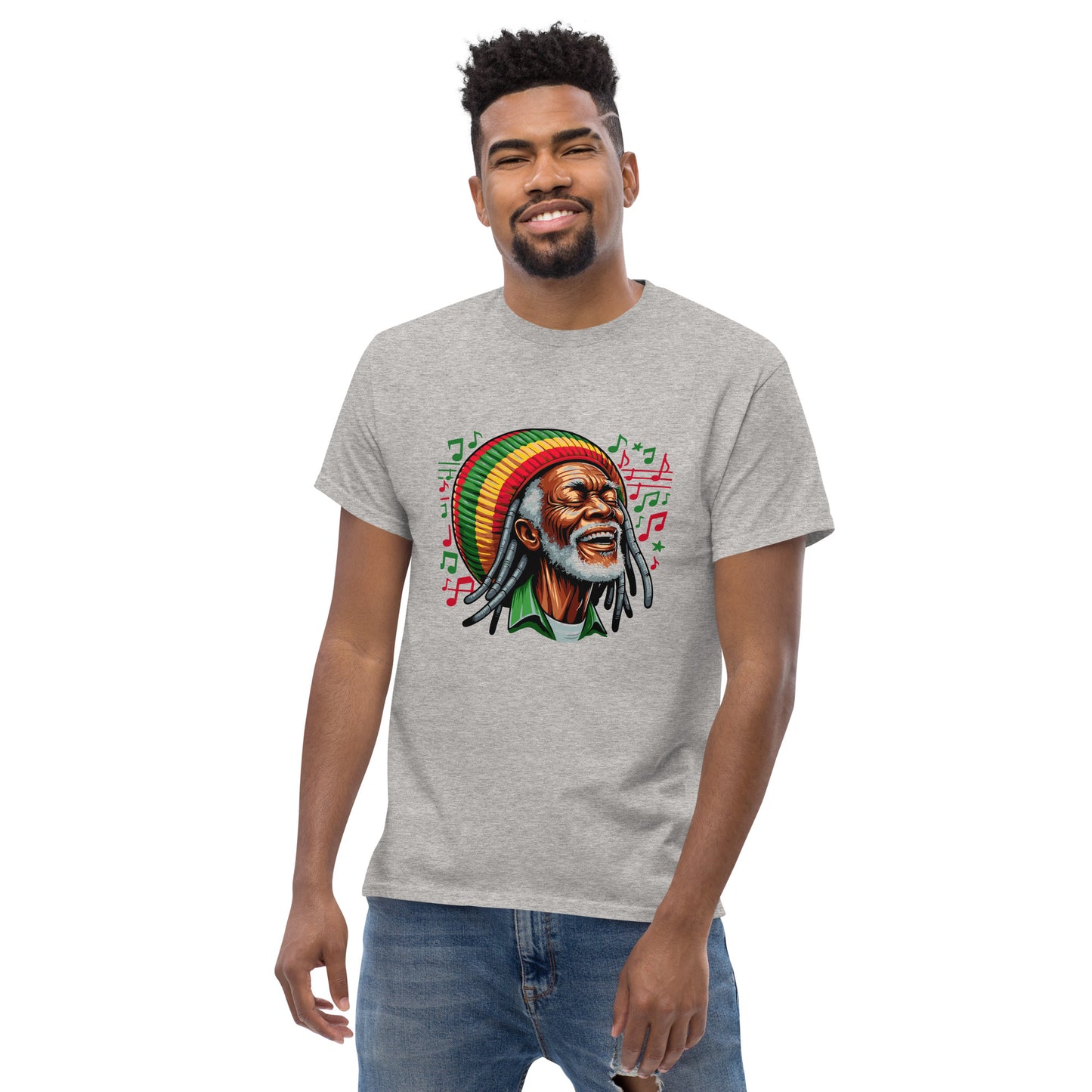 Old Rasta Man Laughing Unisex classic tee