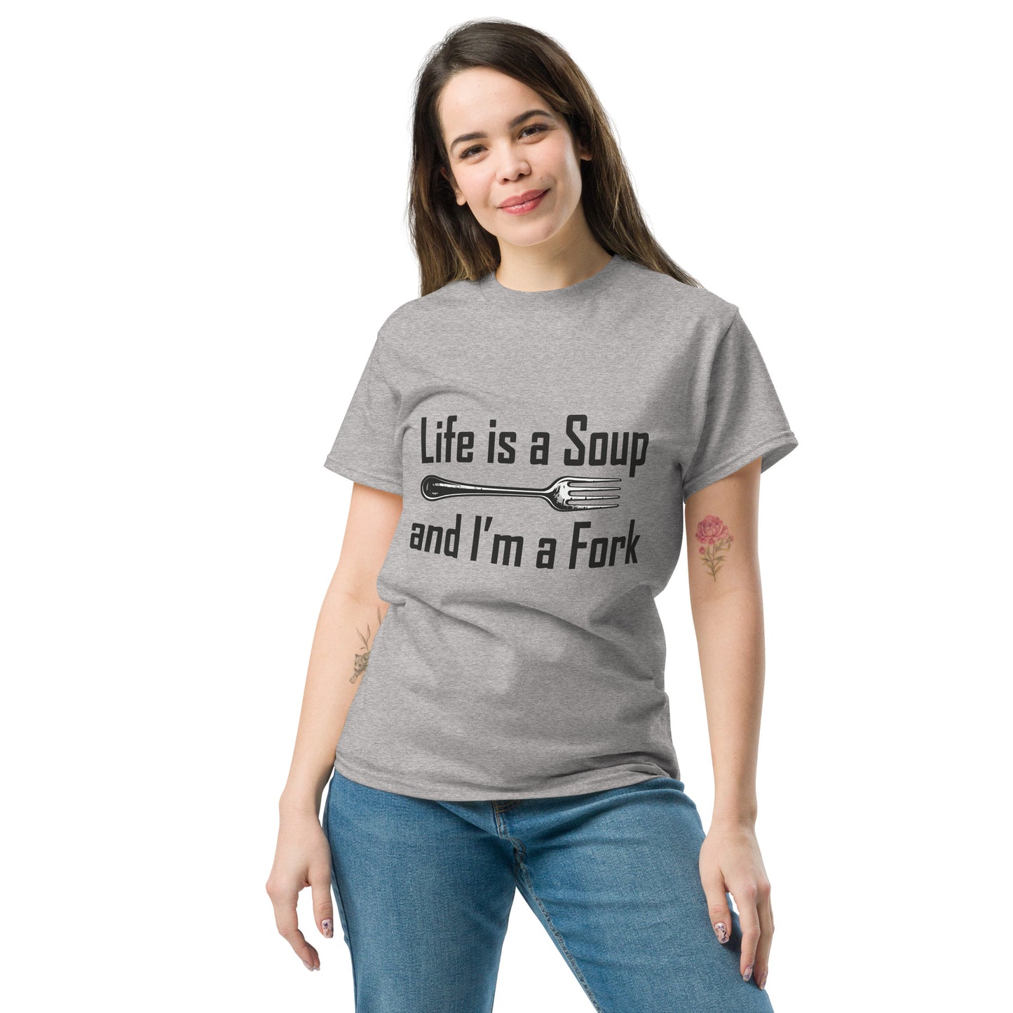 life is a soup Unisex classic tee