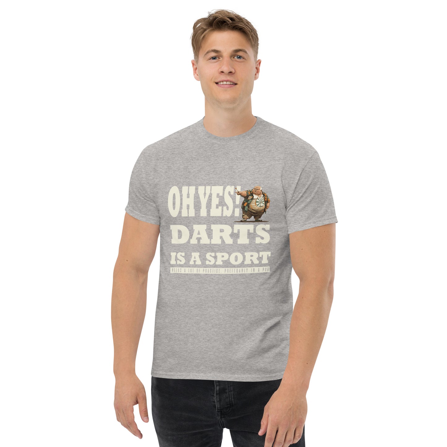 oh yes darts is a sport Unisex classic tee