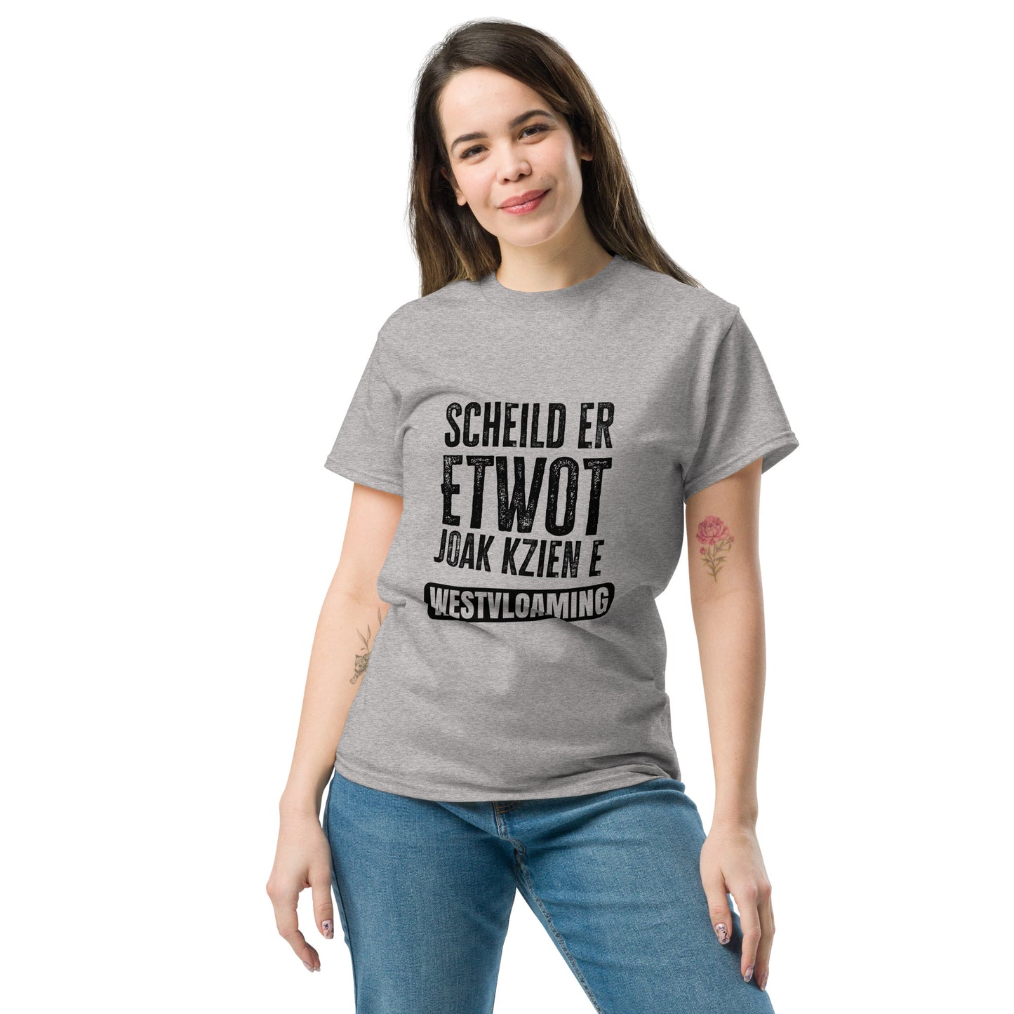 Scheild er etwot Westvloaming Unisex classic tee