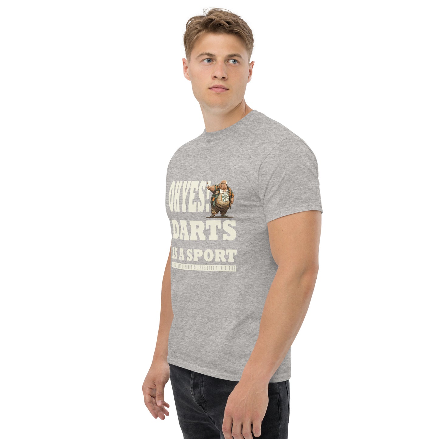 oh yes darts is a sport Unisex classic tee