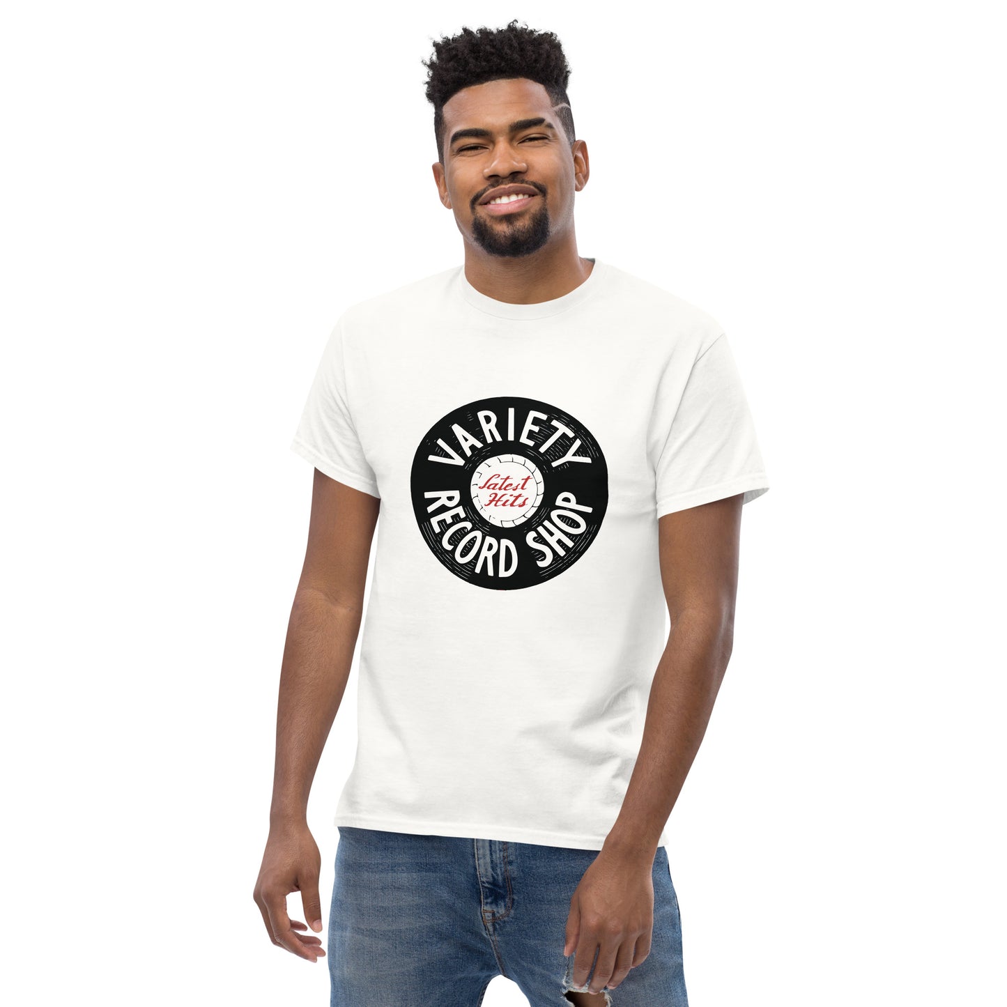 Old school variety records Unisex classic tee