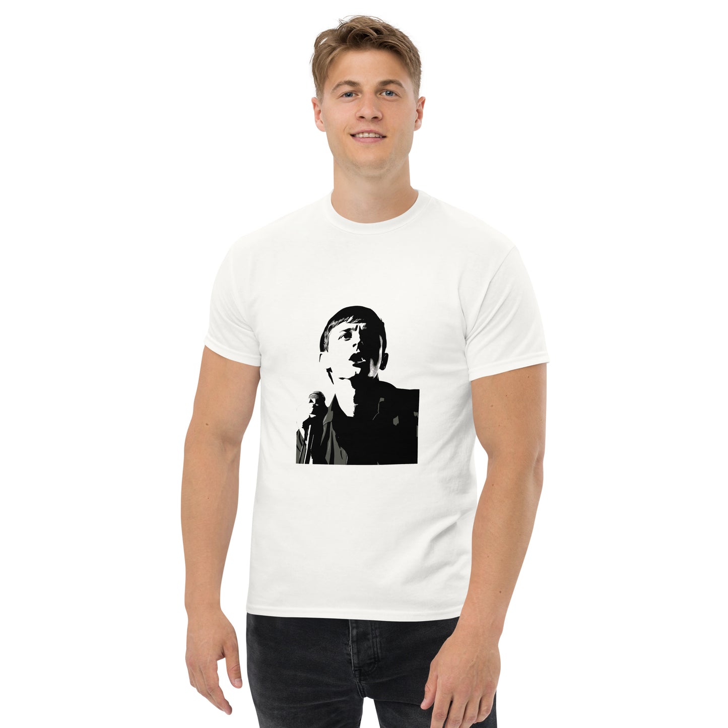 Ian Curtis Drawing Unisex classic tee