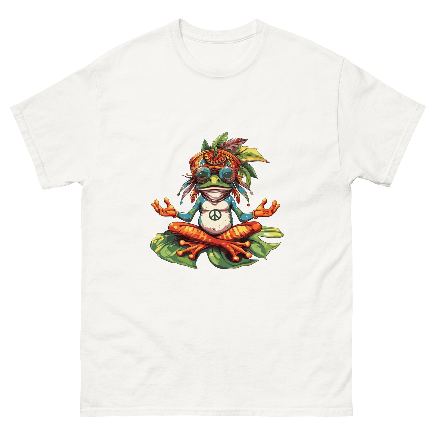 hippie frog Unisex classic tee