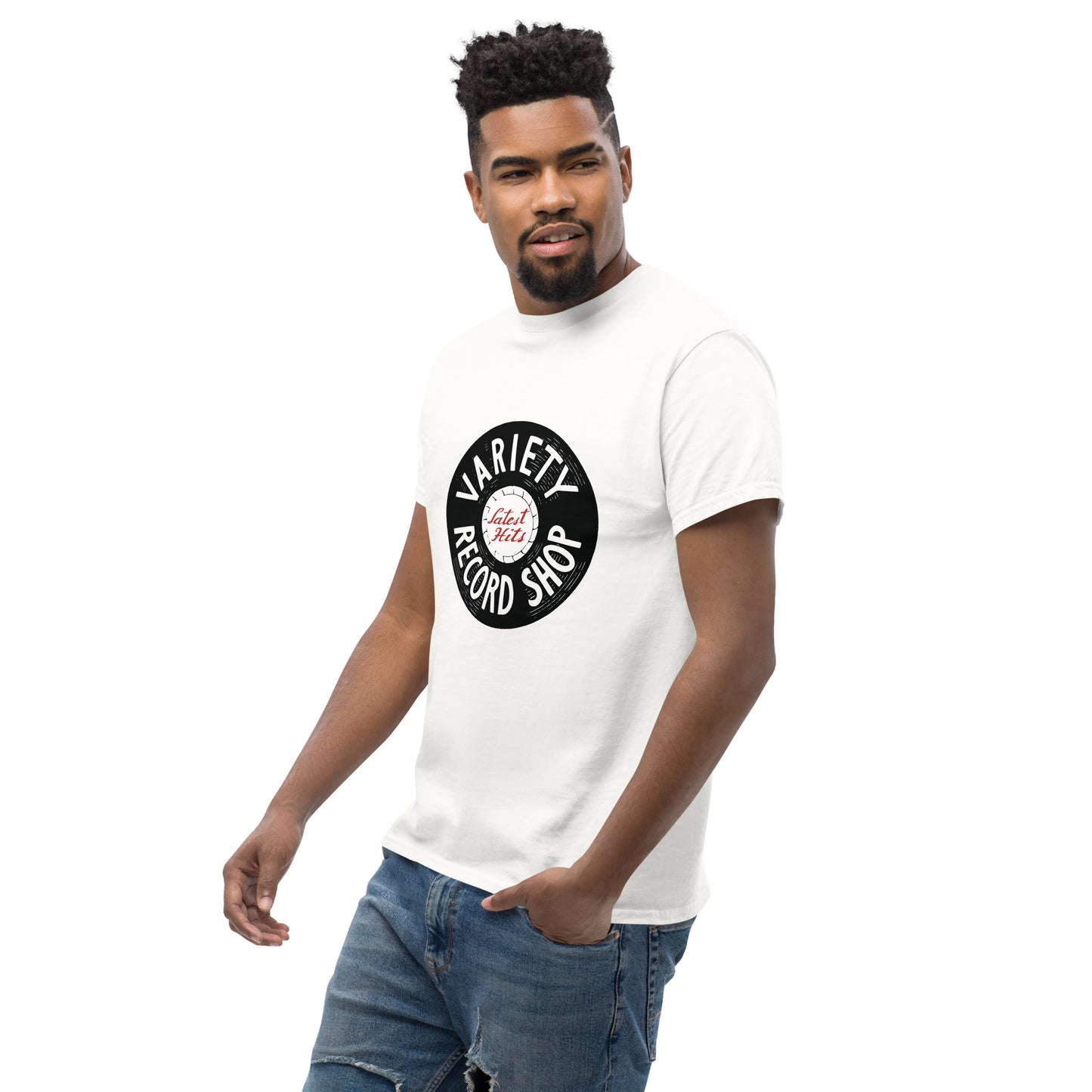 Old school variety records Unisex classic tee