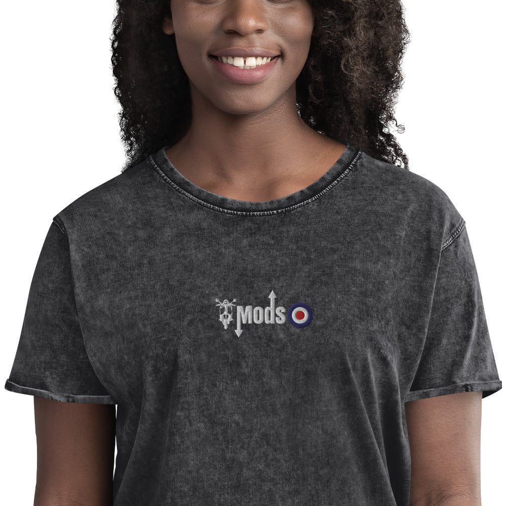 Mods Scooter Logo Denim T-Shirt