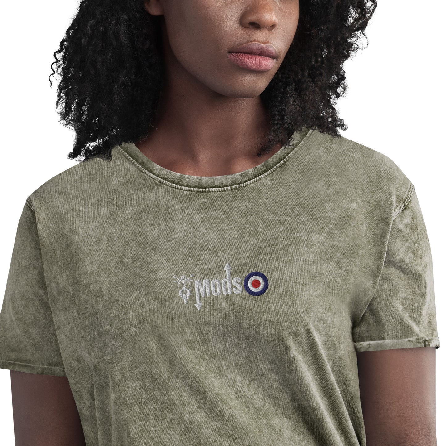 Mods Scooter Logo Denim T-Shirt